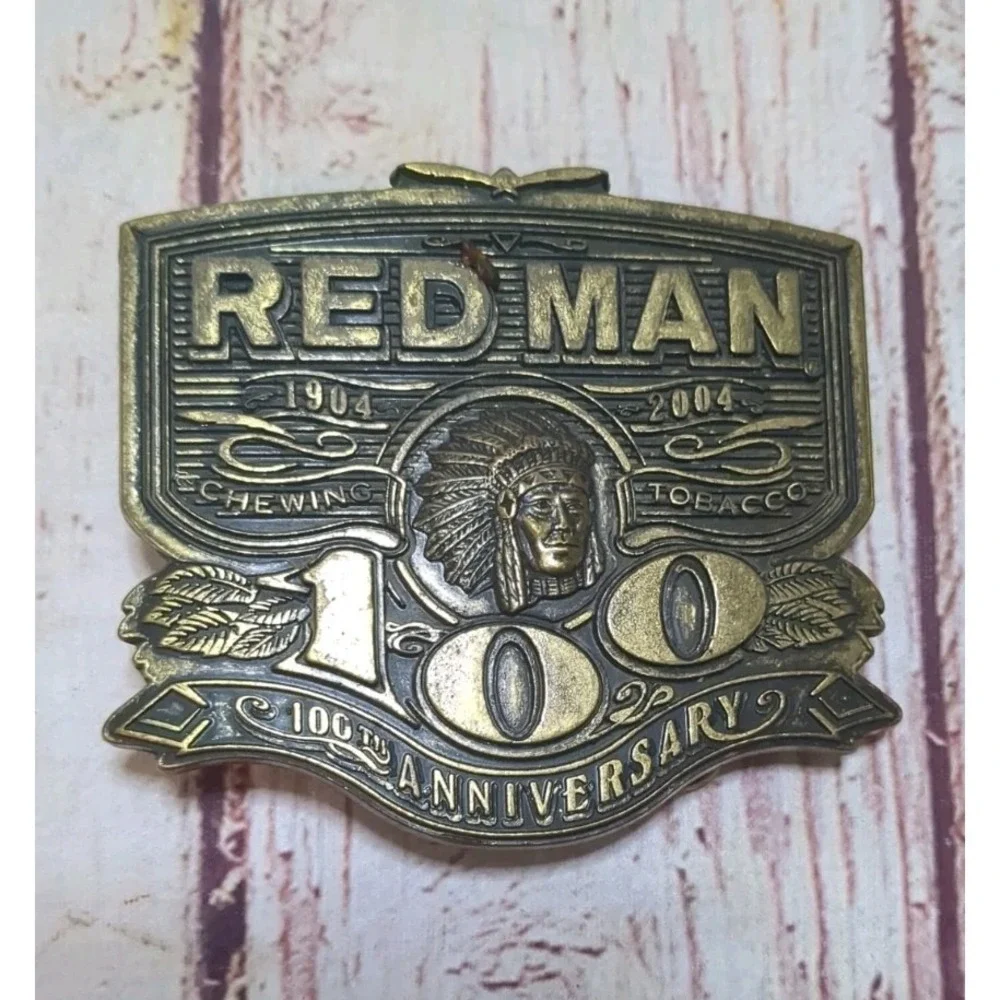 Vintage Brass Belt Buckles Lot Of 3 Redman, Troy-bilt, Lionel Trains